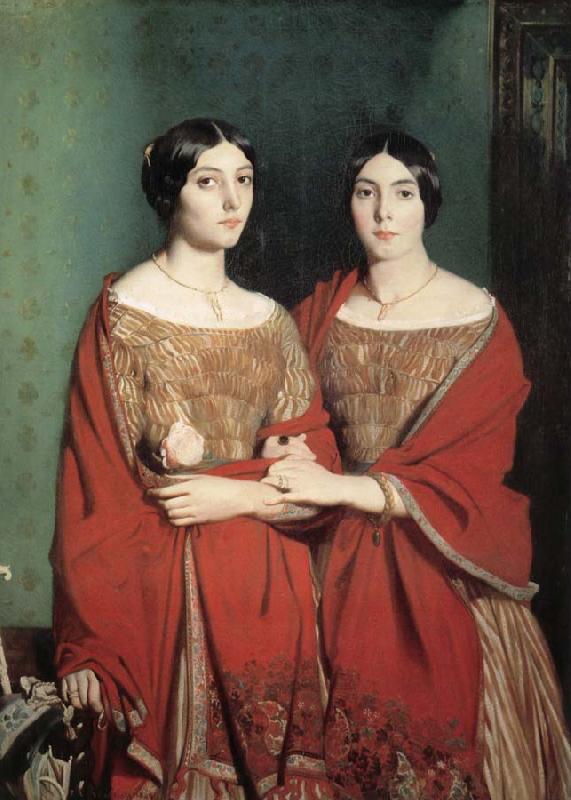 Theodore Chasseriau Two Sisters oil painting picture